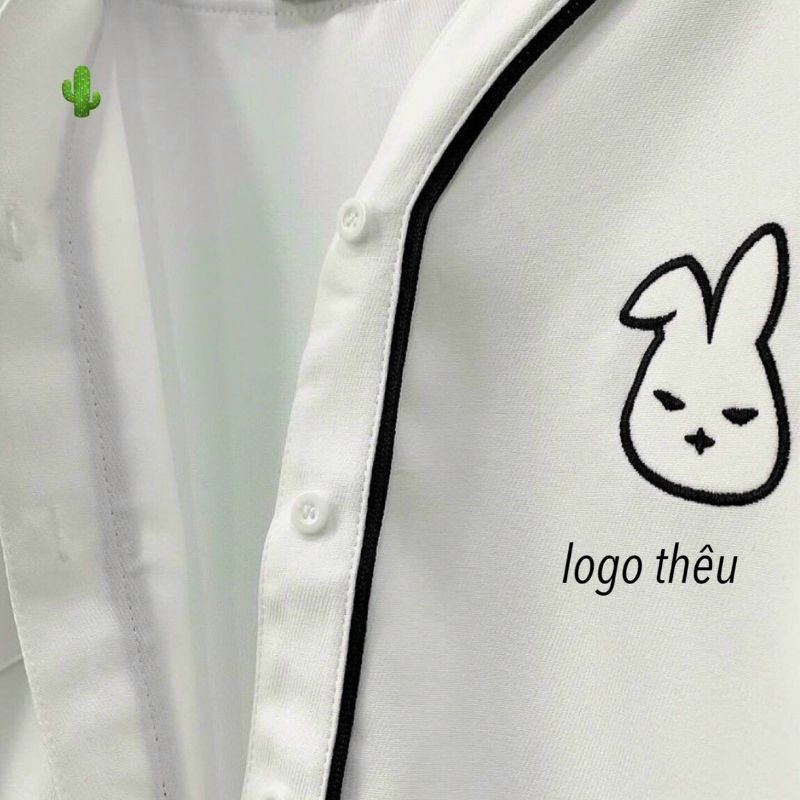 ÁO CON THỎ THÊU XINH XINH  cute SƠ MI pca