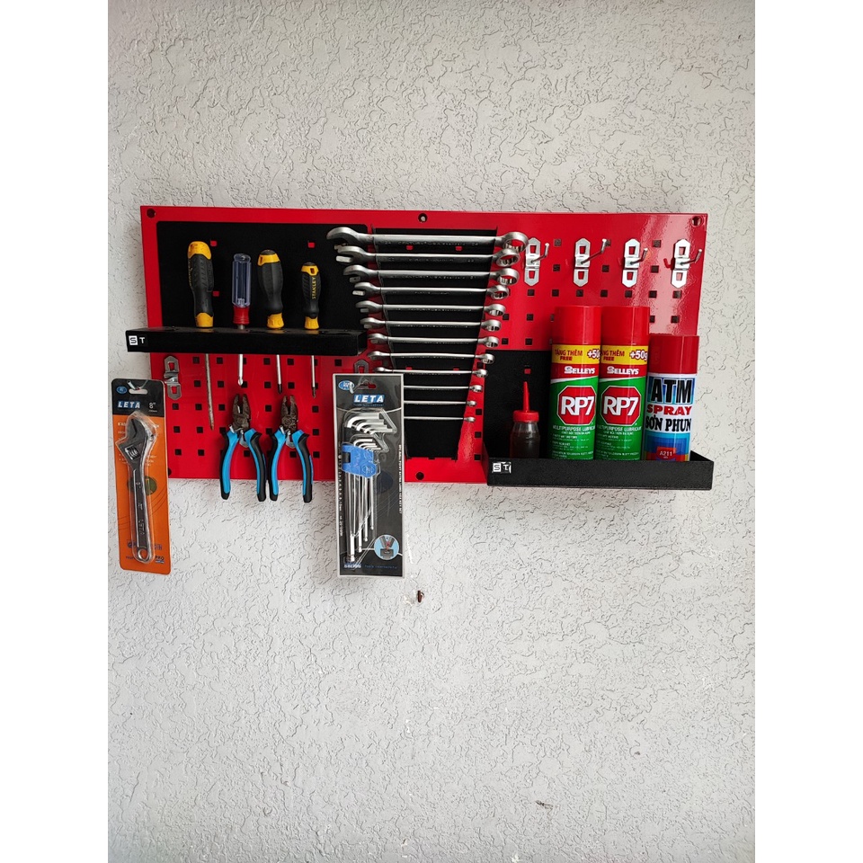 COMBO TẤM TREO DỤNG CỤ STRONGER TOOL GỒM TẤM TREO KHAY TUA VÍT KHAY CỜ LÊ KHAY ĐỒ MÓC