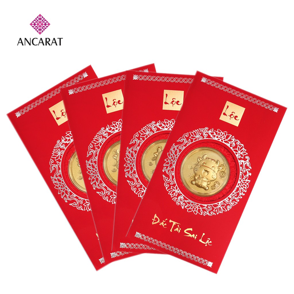 Mẫu Kim Sửu vàng 24k - Kèm bao lì xì - Ancarat