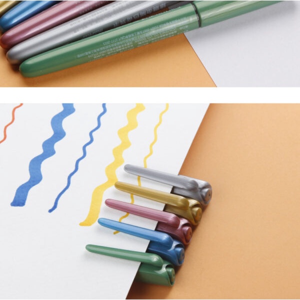 Bút Metallic Brush Marker SIMBALION MM681/ Bút Dạ Nhiều Màu / Bút Lông Thư Pháp Hiện Đại/ Bút Nhũ Trang Trí Sổ