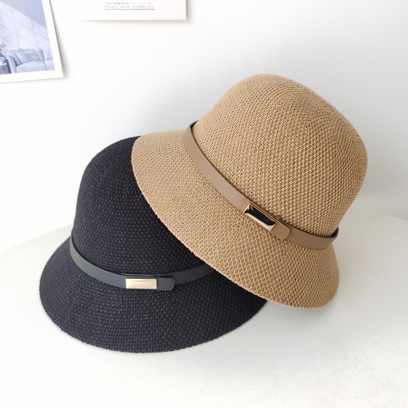 Nón Vành Rộng Thoáng Khí Thời Trang Mùa Hè Phong Cách Hàn Quốc Cho Nữ