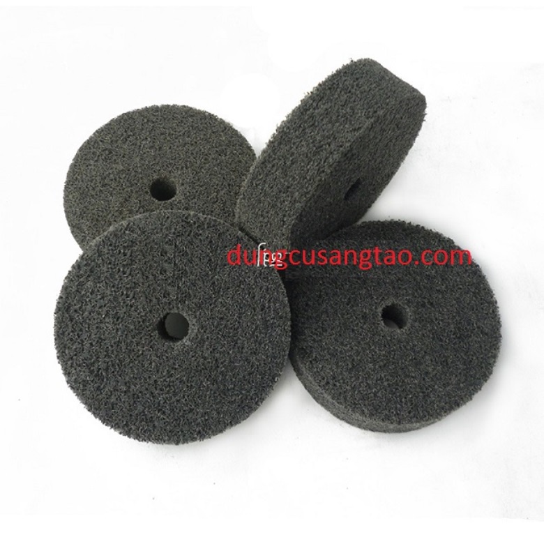 Đầu chà sợi fiber / miếng nỉ nhám đánh bóng D75mm
