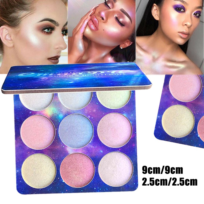 Bảng phấn mắt bắt sáng tạo khối 9 màu trang điểm chuyên nghiệp