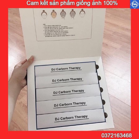 Hộp Mặt nạ thải độc CO2 DJ Cacborn Therapy làm dịu da kích ứng, làm giảm mụn sưng đỏ