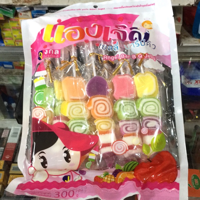 Kẹo gôm dẻo que Thái Lan 300g