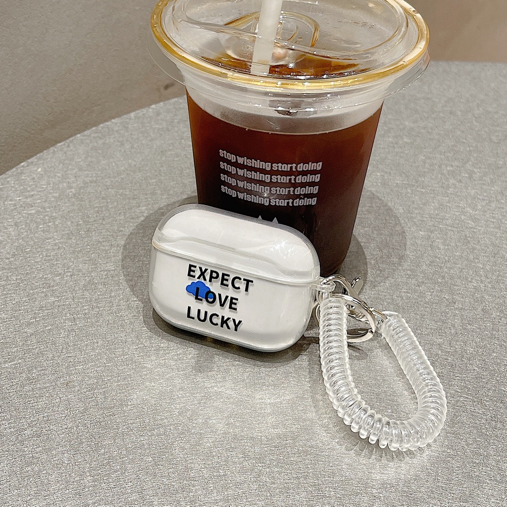 Vỏ Bảo Vệ Hộp Sạc Tai Nghe airpods 1 2 Pro 3rd Generation Pro 1/2 Trong Suốt Chống Sốc Họa Tiết Hoạt Hình Kèm Dây Đeo Kiểu Nhật Hàn