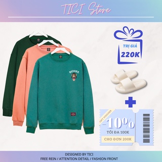 Áo nỉ sweater dickies in ngực tici shop , áo sweater nam nữ nỉ bông cotton