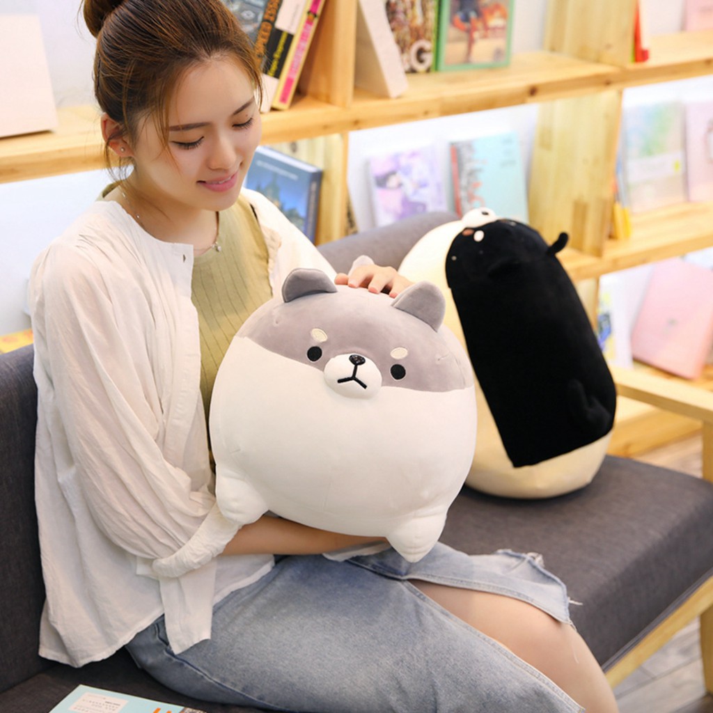 Dễ Thương Thú Nhồi Bông Hình Chó Shiba Đáng Yêu
