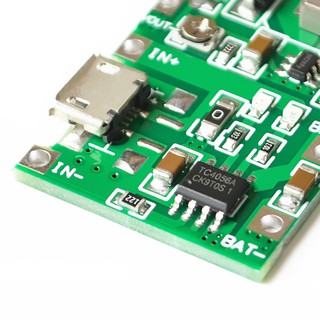 Module sạc pin 1s tp4056 kèm mạch tăng áp 2a