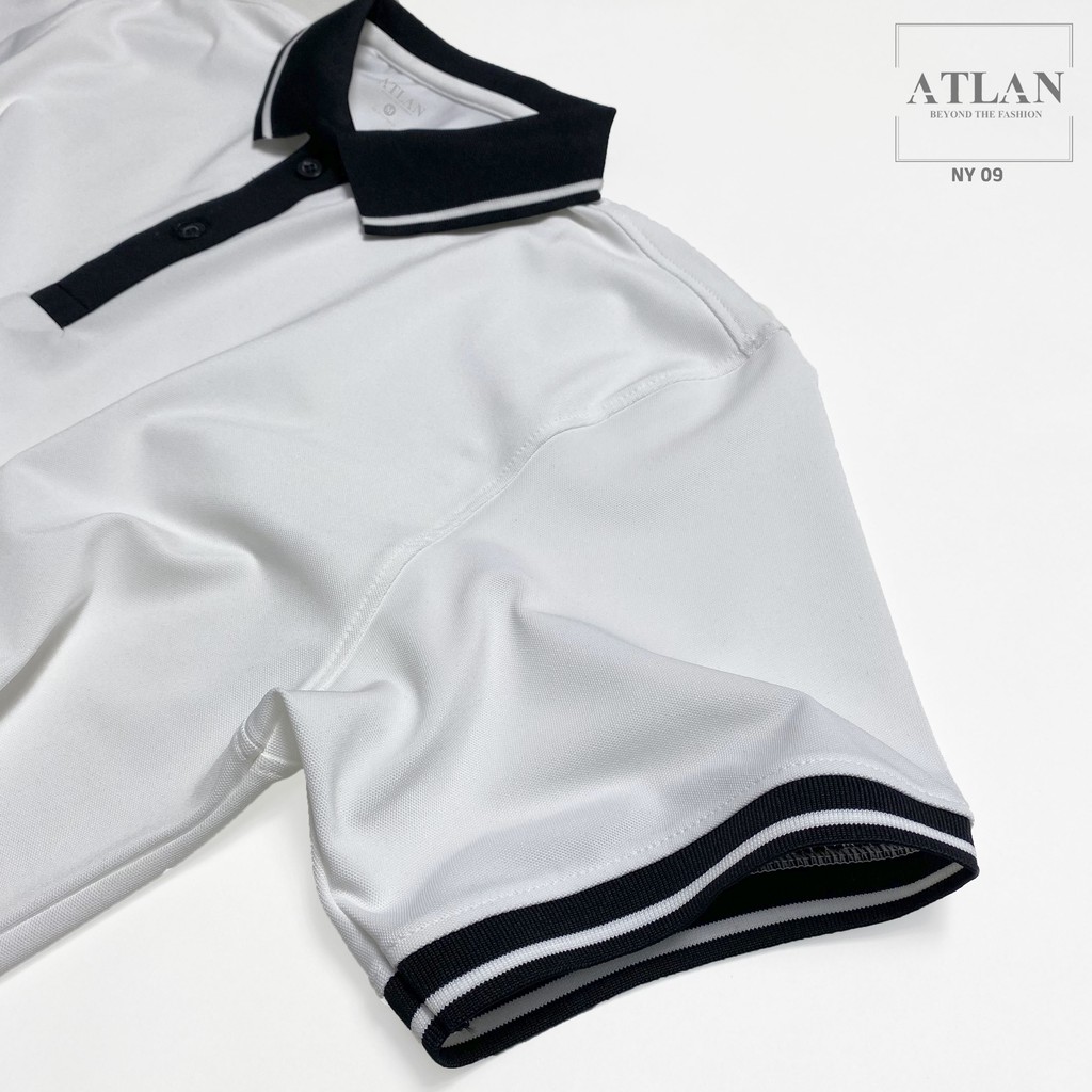 Áo Thun Nam Cộc Tay 💖 𝘍𝘳𝘦𝘦𝘴𝘩𝘪𝘱 💖 Thời Trang Nam Ngắn Tay Có Cổ Trắng Bo Đen Sọc Trắng - NY13 | BigBuy360 - bigbuy360.vn