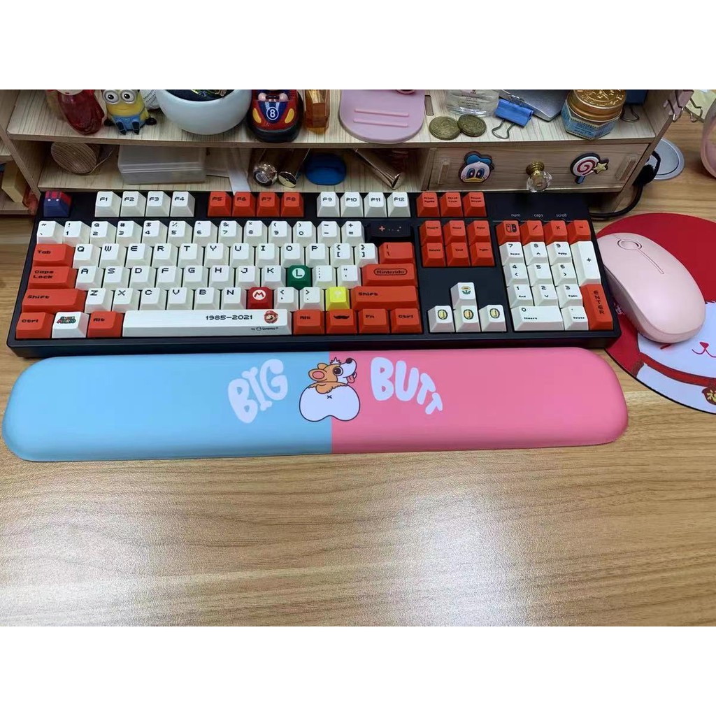 Cute memory foam keyboard holder, wrist mouse pad, creative office