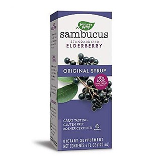 Siro & Viên ngậm Sambucus hỗ trợ đề kháng hữu cơ cho bé 120ml
