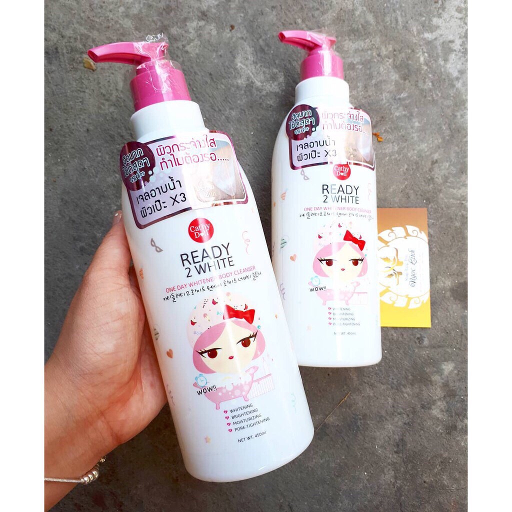 [Mẫu Mới] Sữa Tắm Dưỡng Trắng Da Ready 2 White One Day Whitener 450ml | BigBuy360 - bigbuy360.vn