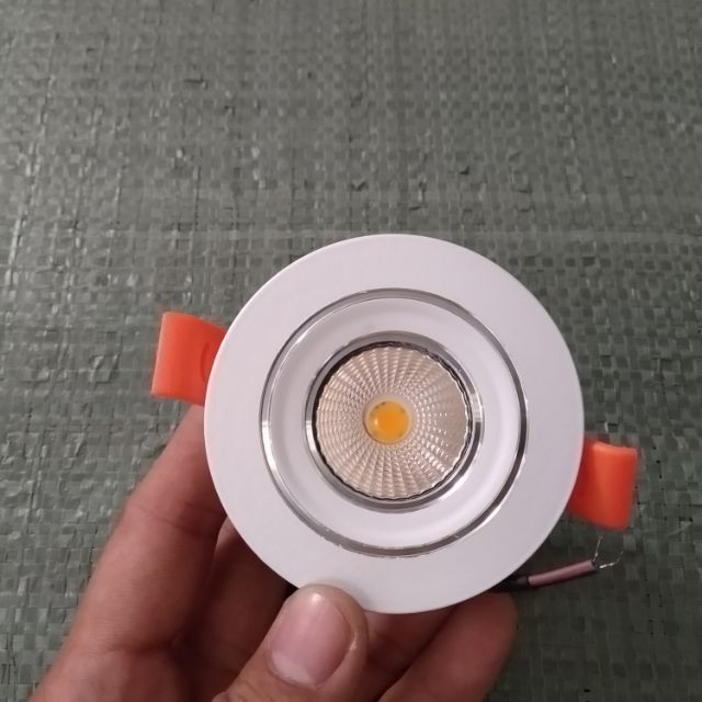 Đèn led rọi âm trần 5W phi 49 ánh sáng vàng, trắng.