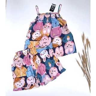 Bộ tole đùi dây thun ngực phối bèo 45-73kg