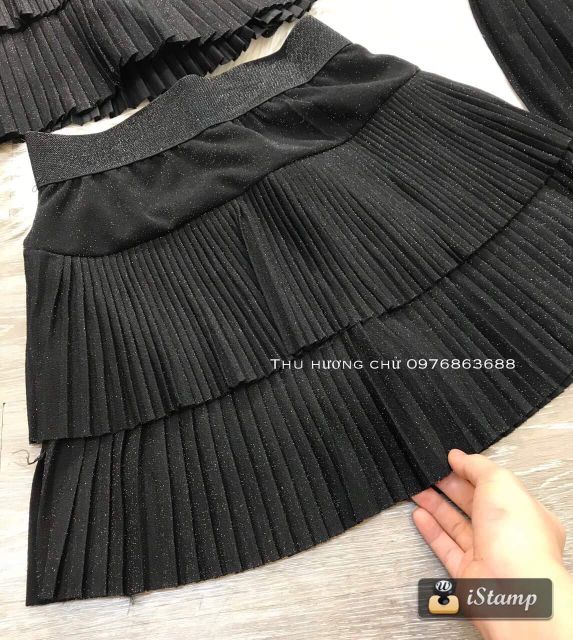 Chân váy nhũ 2 tầng hàng Quảng Châu | BigBuy360 - bigbuy360.vn