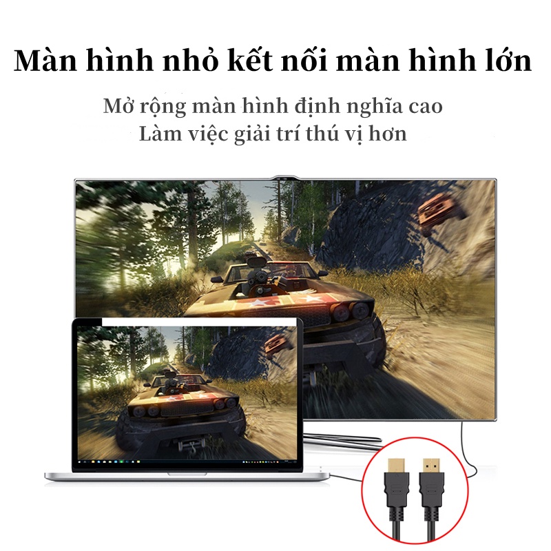 Cáp kết nối HDMI HD Dây Cáp HDMI 1.5m 3m  Dây Cáp HDMI Ub-Link tròn chuẩn FULL HD 1080p  Cáp kết nối TV máy tính HDMI