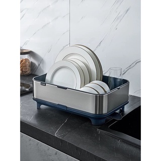 Khay Inox úp chén bát ráo nước, rổ úp bát đĩa có khay hứng nước