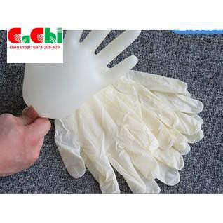 Bộ 100 đôi găng tay cao su, găng tay y TẾ