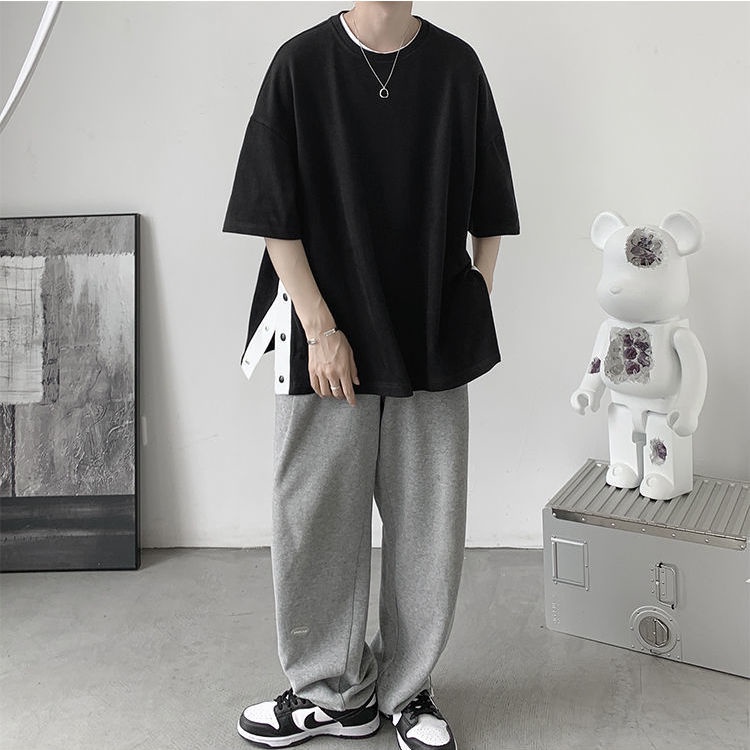 Áo Thun Tay Ngắn Dáng Rộng Phong Cách Hong Kong Thời Trang Mùa Hè Cho Học Sinh