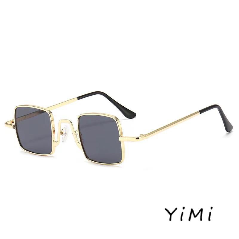 Kính mát gọng kim loại vuông chống tia uv thời trang Hàn Quốc dành cho bé