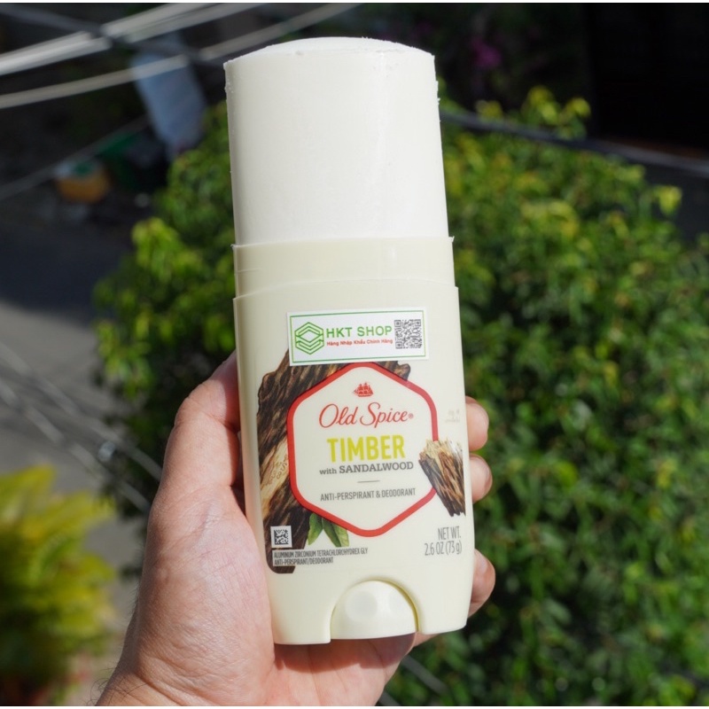 Sáp khử mùi Old Spice Timber 73g (Sáp trắng - Khử mùi và ngăn tiết mồ hôi) - HKT Shop