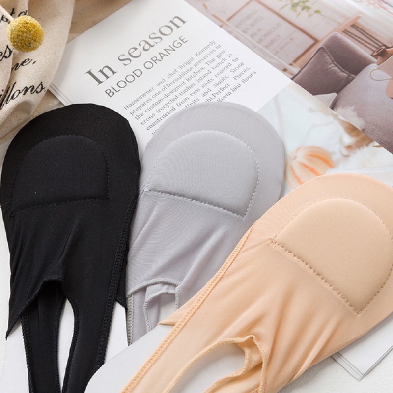 1 Đôi Vớ Lụa Silicone Siêu Mỏng Chống Trượt Thoáng Khí Dành Cho Nữ