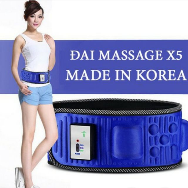 Đai Massage X5 Tan Mỡ Bụng Giảm Đau Mỏi Lưng Vai Gáy