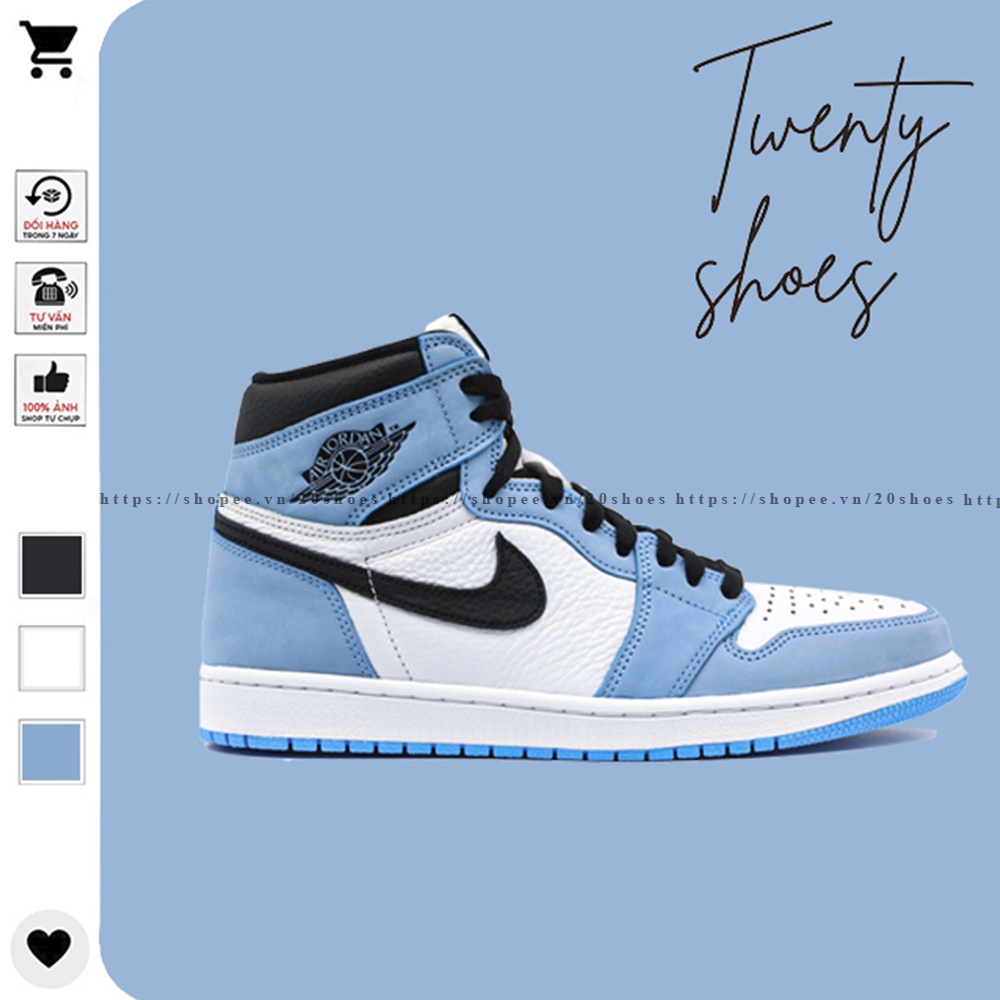 Giày Thể Thao Nam Nữ Cổ Cao, Giày Sneaker PANDAA Đen Trắng Full Box 20SHOES | BigBuy360 - bigbuy360.vn