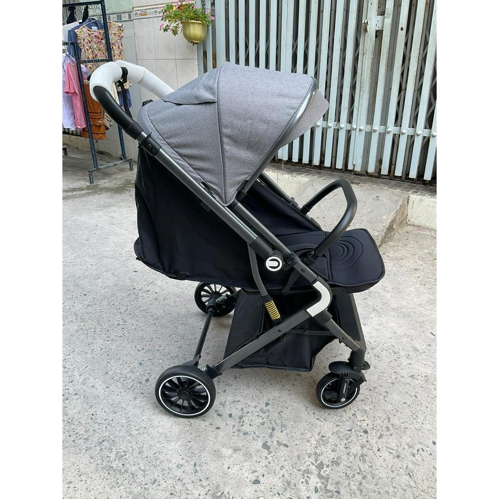 Xe đẩy đôi em bé 2 chiều ngả lưng 3 tư thế cho bé BaBy gấp gọn thành vali kéo, siêu chắc chịu lực 40kg