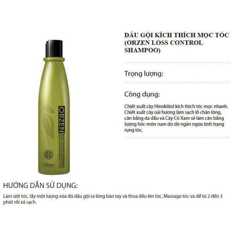 Dầu gội orzen kich thích mọc tóc Orzen 320ml
