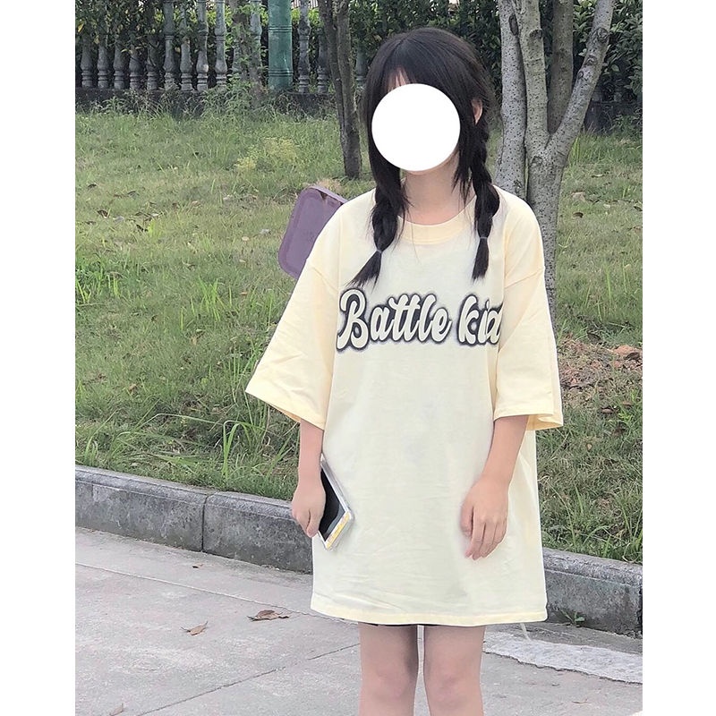 Áo Thun 100% cotton Ngắn Tay In Chữ Thời Trang Cho Nữ
