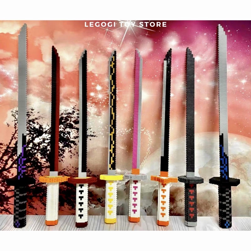 Đồ chơi lắp ráp Legogi SET KIẾM NHỎ - CÓ GIÁ ĐỠ xếp hình mô hình ghép