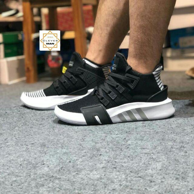 Giày thể thao EQT ADV Support 2018 Black/white ĐEN vạch trắng