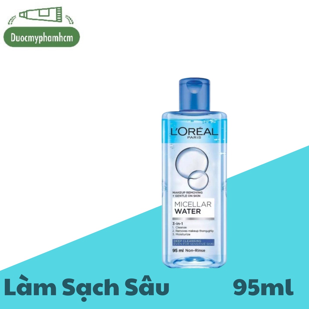 Nước tẩy trang L'Oreal Paris 3-in-1 Micellar Water 95ml và 400ml