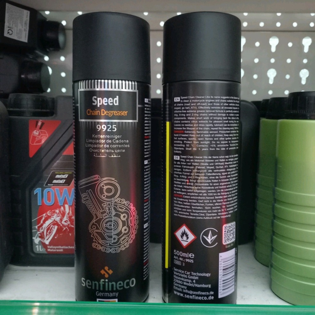 Chai xịt rửa Vệ sinh nhông sên dĩa senfineco 9925 nhập khẩu chính hãng ĐỨC 500ML