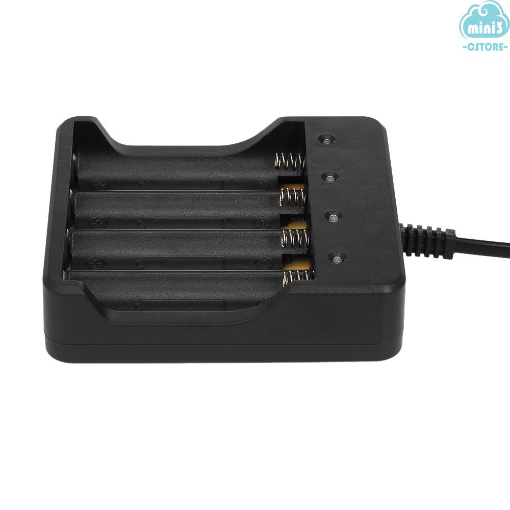 (V06) 4 Slots Universary Battery Charger 18650 Li-ion Battery Charger with LED Indicator