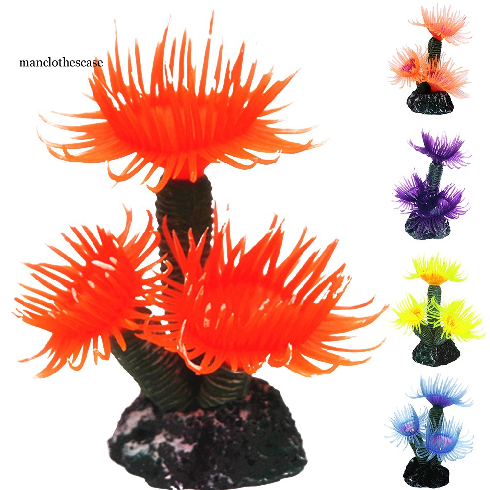 MANC Fish Tank Artificial Coral Simulation Decoration Aquarium Landscape Ornament