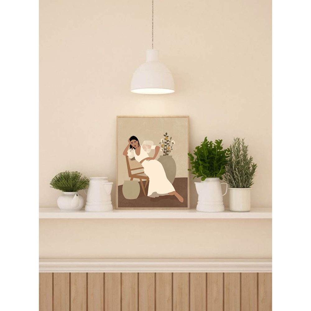 TRANH DECOR KỆ SÁCH, BÀN LÀM VIỆC, GÓC HỌC TẬP 30X40CM - ĐÃ CÓ KHUNG & PHỤ KIỆN