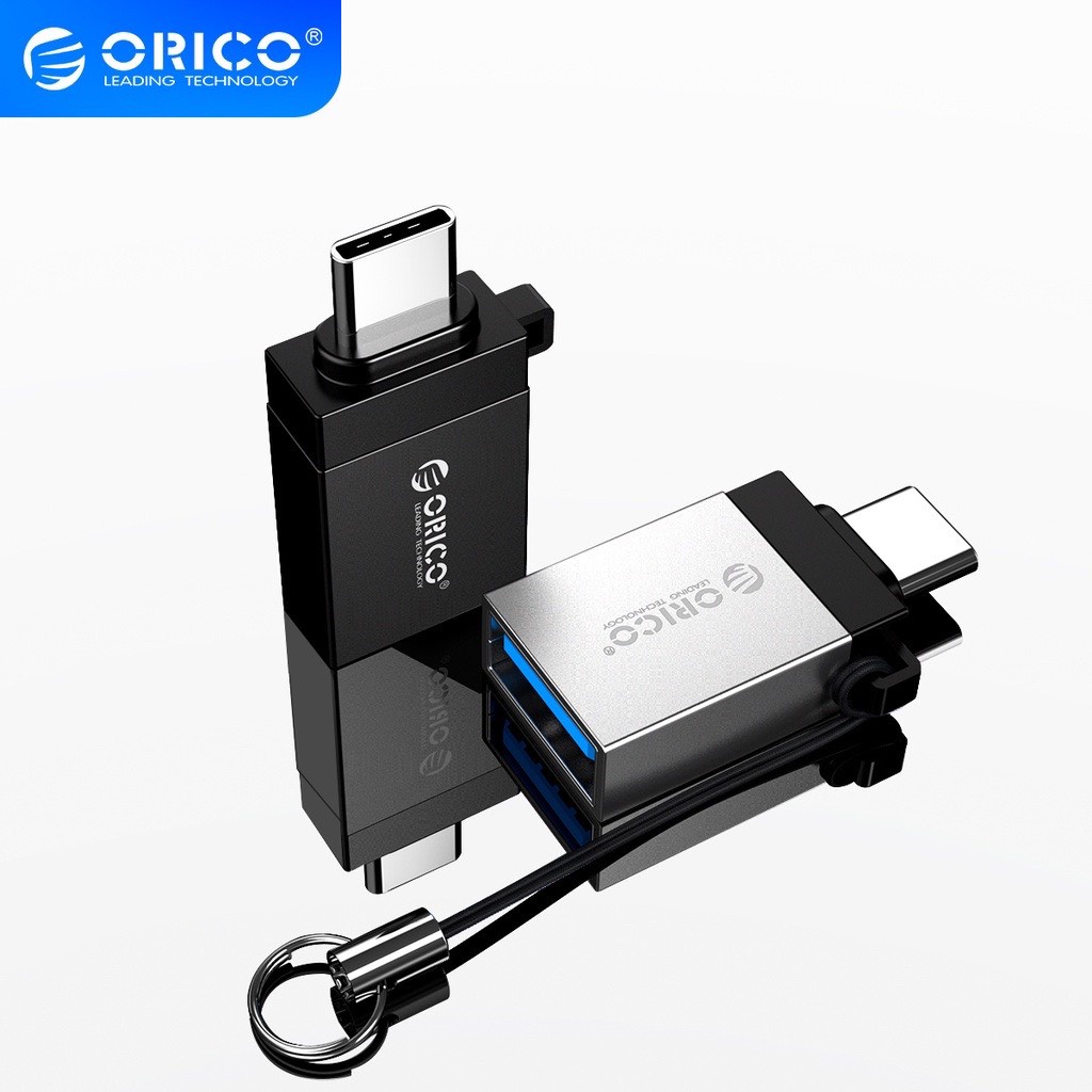 Đầu chuyển ORICO OTG Usb Type C to USB 3.0 5Gbps truyền dữ liệu chuyển đổi cắm chuột | Vỏ nhôm có móc khoá