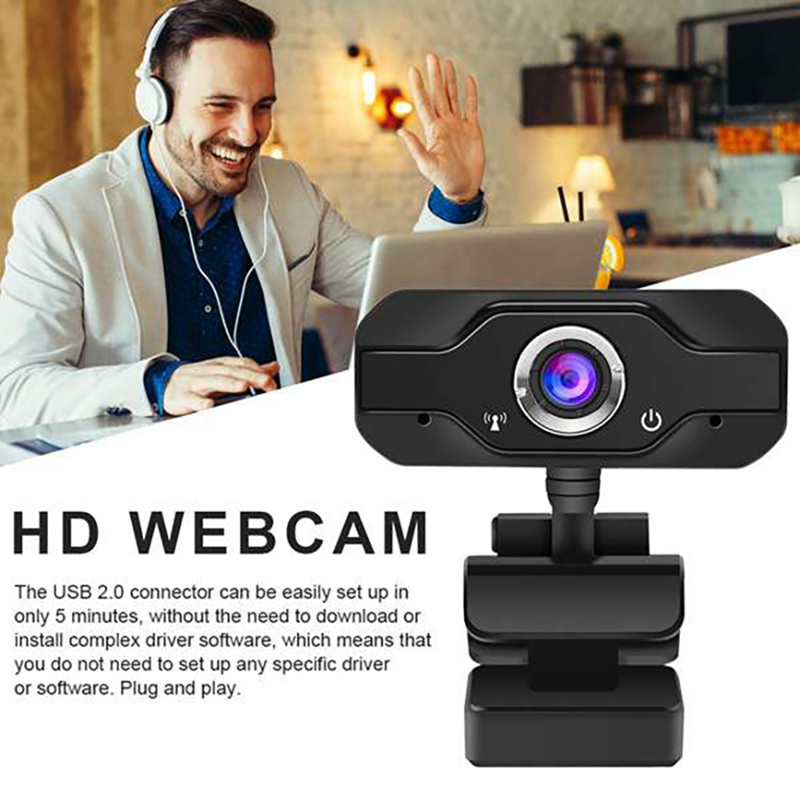 Webcam HD 1080P xoay 360 độ kèm micro cho máy tính/laptop | BigBuy360 - bigbuy360.vn