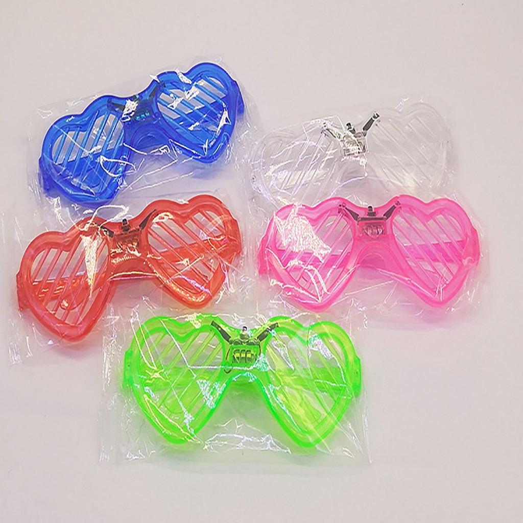 Mắt Kính Đèn Led 3d Gọng Trái Tim Rapper Đi Bar Giá Rẻ Quẩy Edm Nhiều Màu Nhấp Nháy Độc Đáo Phong Cách Retro Đi Bar