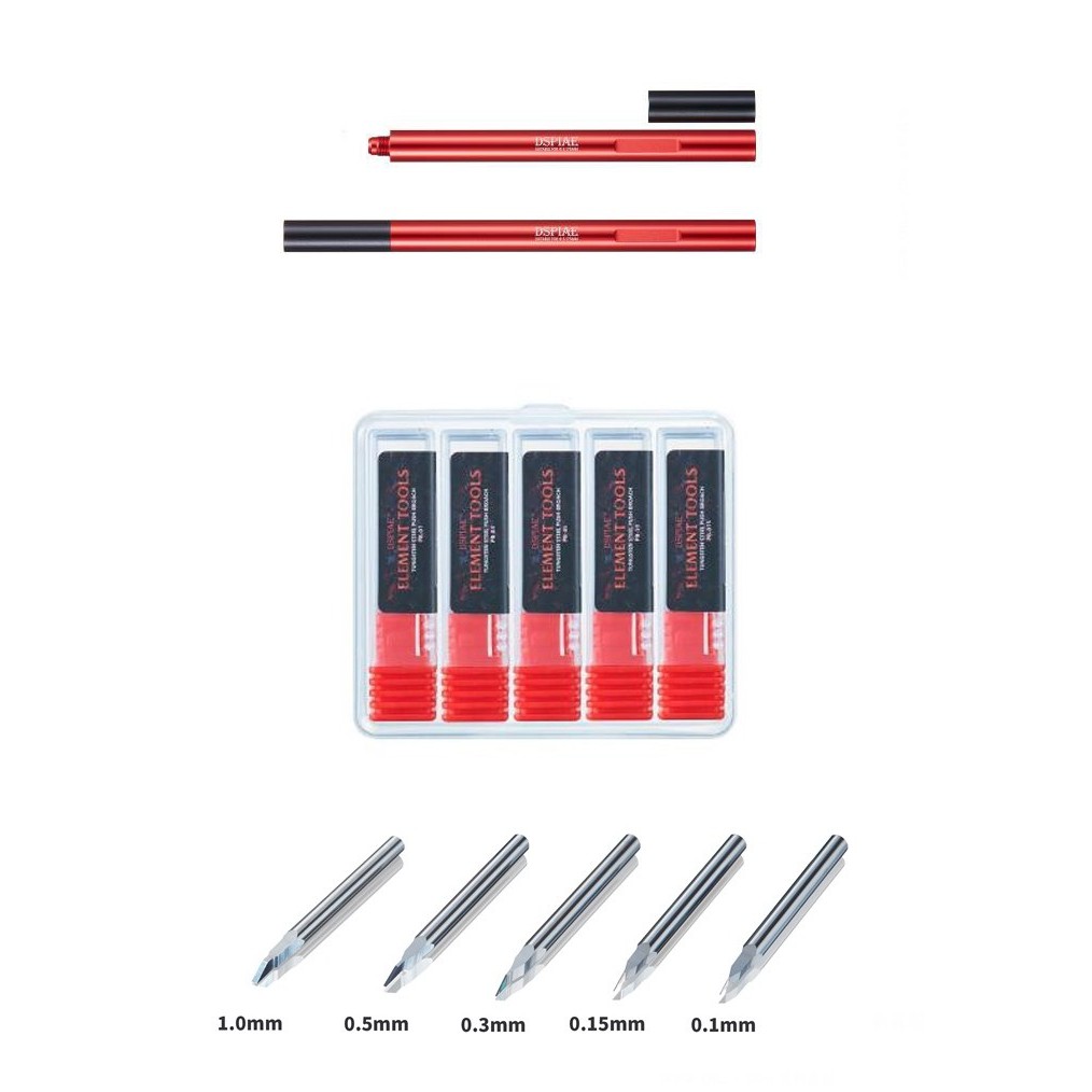 DỤNG CỤ DSPIAE - BỘ CHISEL GỒM CÁN VÀ 5 MŨI CHISEL