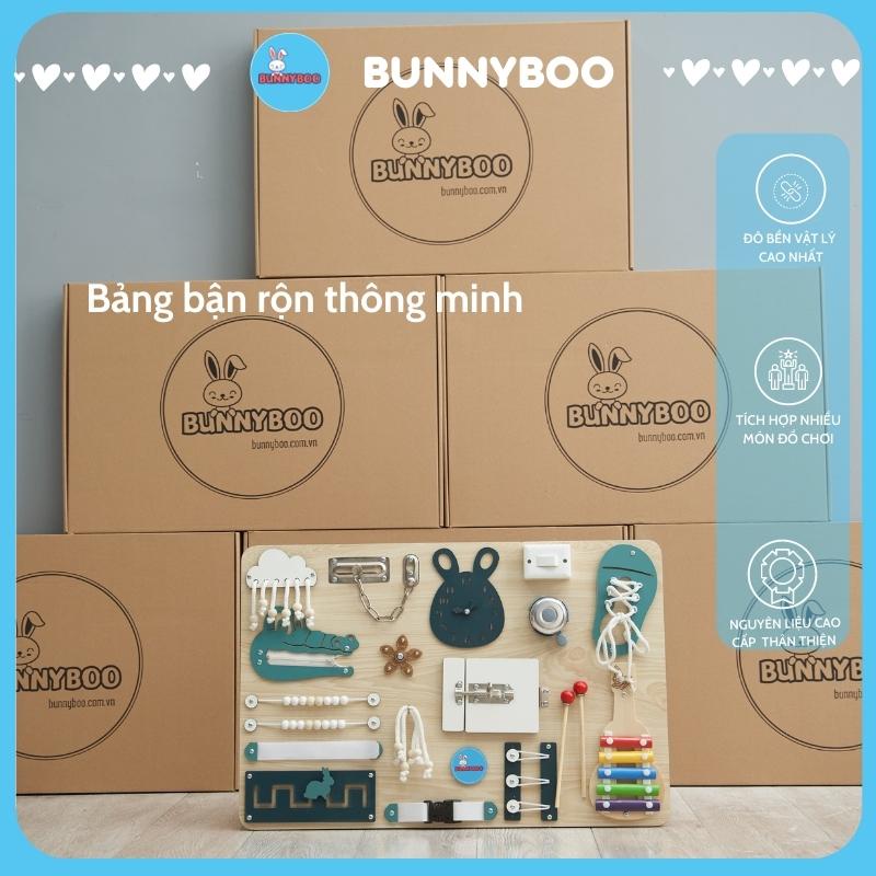 Busy board bảng bận rộn BUNNYBOO Đồ chơi giáo dục thông minh phát triển tư duy kĩ năng tăng khả năng tập trung cho bé