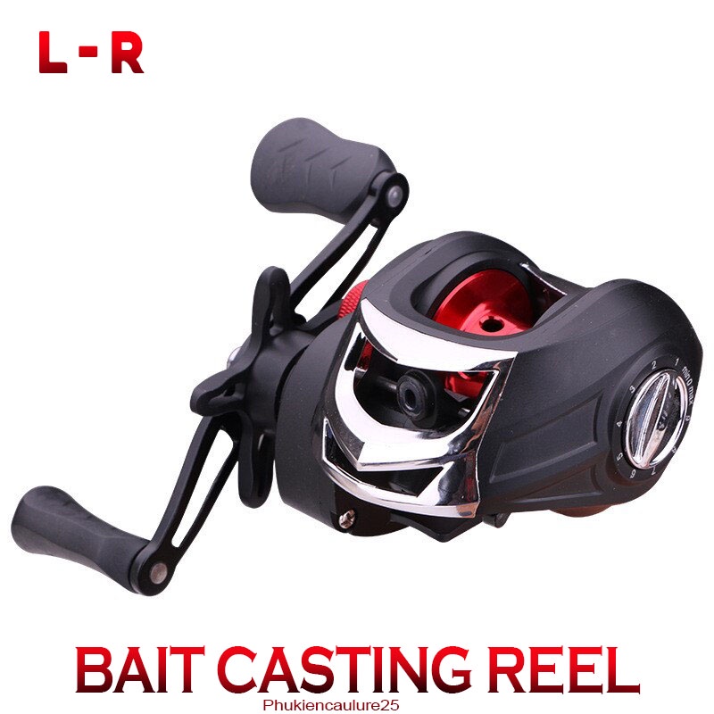 Máy ngang câu lure giá rẻ Casting phù hợp cho người mới tập câu Phukiencaulure25 máy ngang câu cá giá rẻ