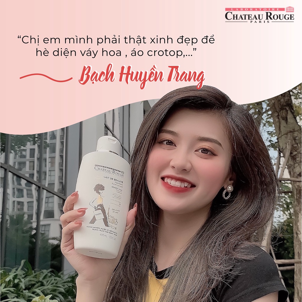 Combo 2 Chai Dưỡng Trắng Da Toàn Thân Chateau Rouge 750ml