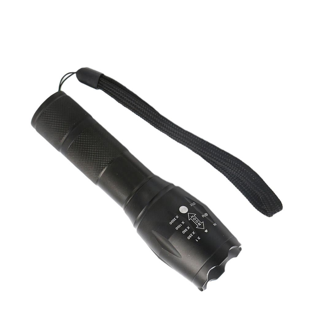 2pcs TureClos T6 LED Flashlight 5-Mode Torch Flashlight Zoomable Waterproof Protable Outdoor Camping Light