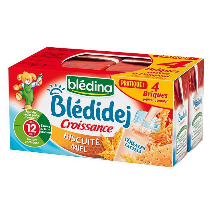 (Đủ Vị - Lốc 4 Hộp) Sữa Bột Pha Sẵn Bledina - Pháp