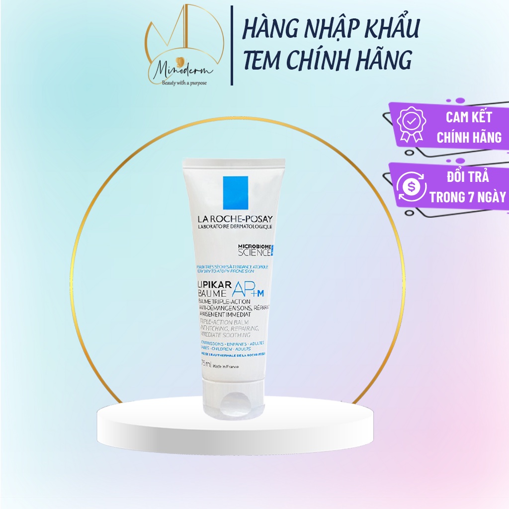 Kem dưỡng da La roche posay Lipikar Baume AP+ Lipid - Replenishing Balm làm dịu da, giảm kích ứng, mẩn đỏ