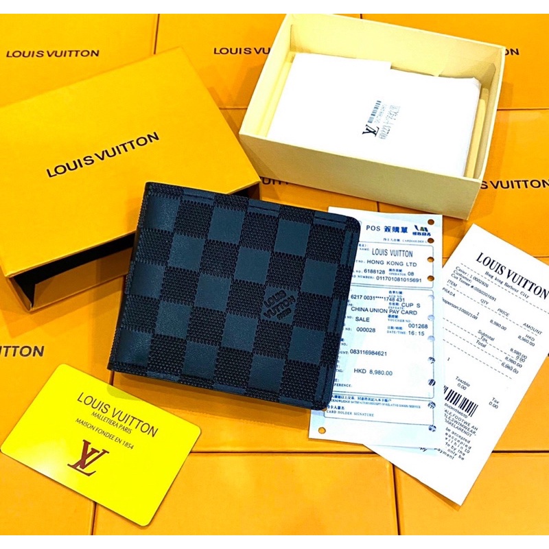 Ví Da nan lv Fullbox, Ví nam tiện ích bảo hành 6 tháng.